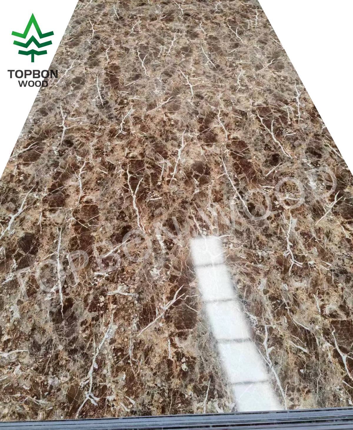 Hoja de paneles de pared PVC de mármol UV 2 mm ~ 5 mm