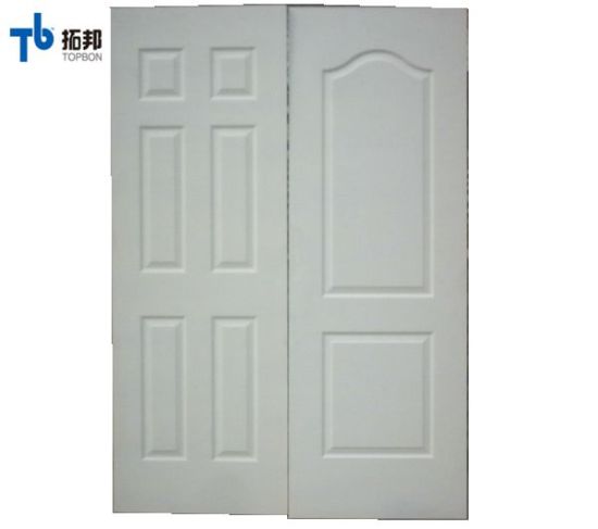 Piel de puerta laminada de imprimación blanca de fábrica de China