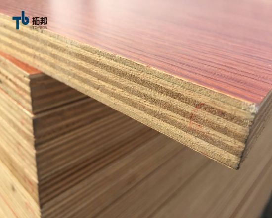 Madera contrachapada laminada con papel de melamina prensado en caliente