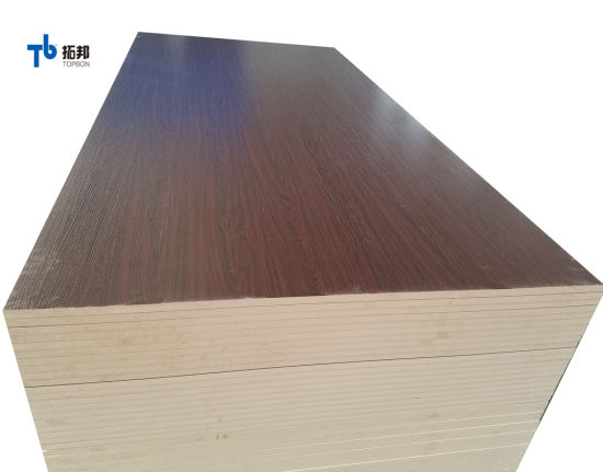 "Tablero de MDF de color de madera de melamina de buen precio de China"