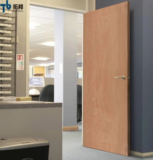 "Puerta rasante de madera contrachapada de buena calidad para habitación interior"