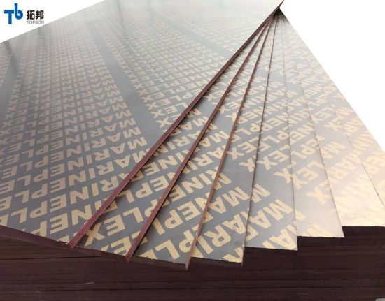 Madera contrachapada con revestimiento de película marrón de bajo precio para el mercado exterior