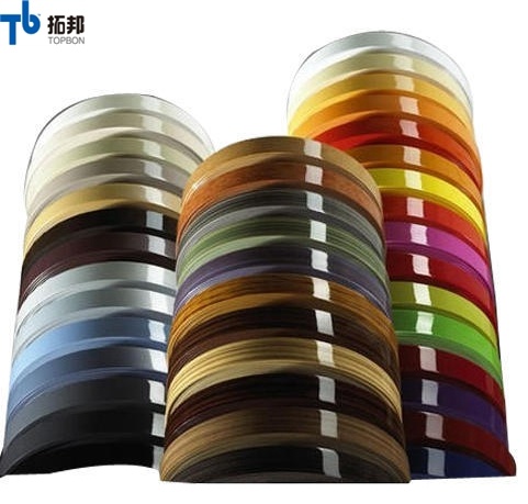 Cinta de bandas de borde de PVC de colores populares para tablero de melamina
