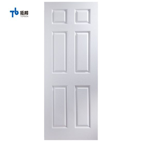 Piel de puerta laminada de imprimación blanca interior decorativa de alta calidad de la fábrica de China