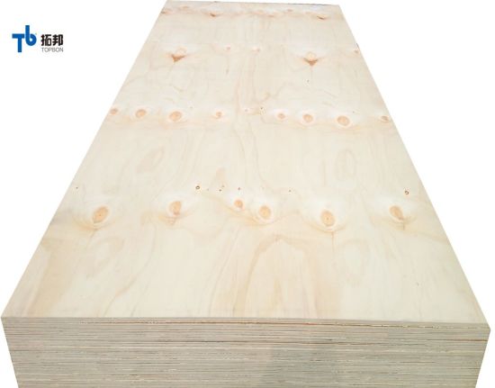 Contrachapado de pino de construcción/contrachapado comercial con un espesor de 1,8 mm-28 mm
