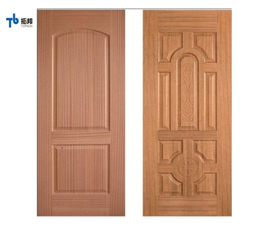 "Paneles decorativos de piel de puerta interior de chapa de madera de bajo precio"