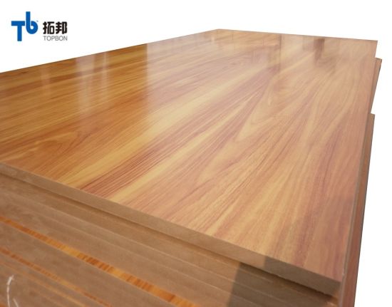 Tablero de MDF laminado de melamina de alta calidad para el mercado exterior