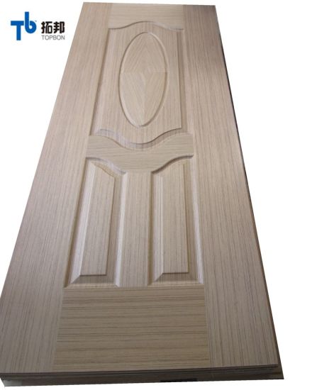 "Panel de piel de puerta de madera de chapa natural de bajo precio"