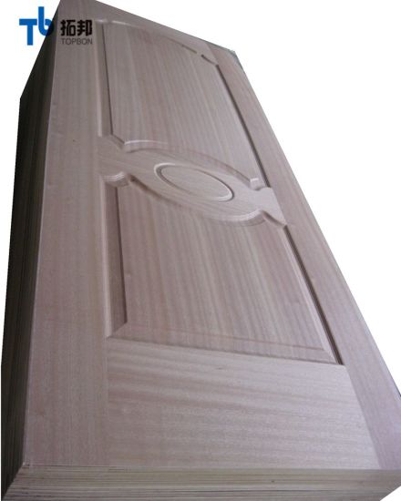 Paneles de piel de puerta de casa de chapa natural para el extranjero