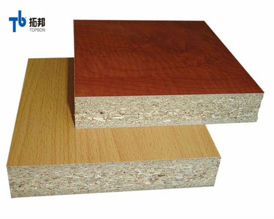 "Precio barato tablero de partículas de melamina/aglomerado de melamina para el mercado exterior"
