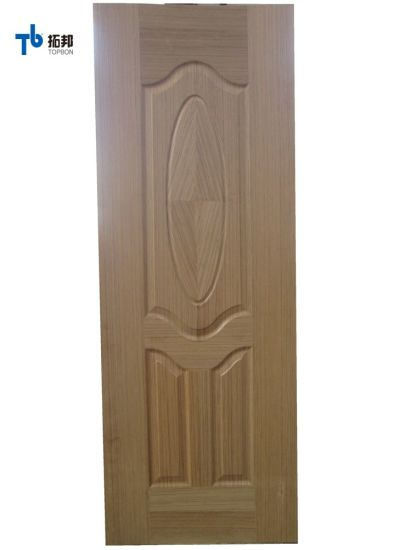 "Panel de piel de puerta de madera de chapa natural de bajo precio"