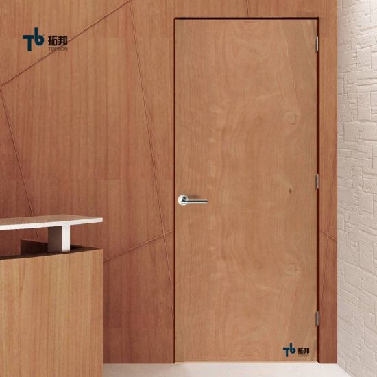 "Precio de la puerta del dormitorio de madera contrachapada interior con marco"