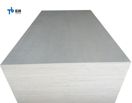 Madera contrachapada de álamo blanqueado/madera contrachapada comercial con un espesor de 1,8 mm-28 mm