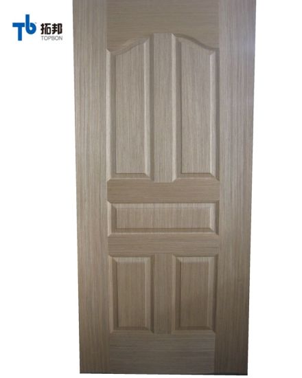 "Panel de piel de puerta de madera de chapa natural de bajo precio"