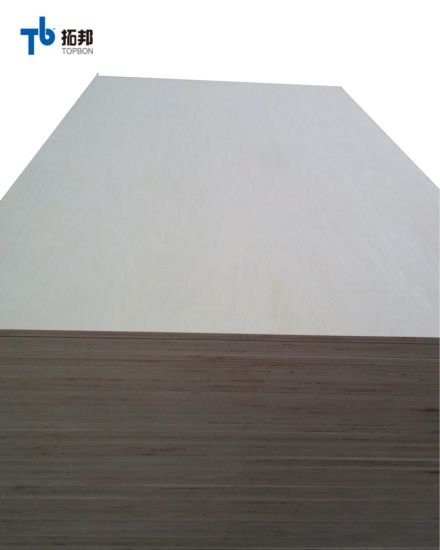 Madera contrachapada de álamo blanqueado/madera contrachapada comercial con un espesor de 1,8 mm-28 mm