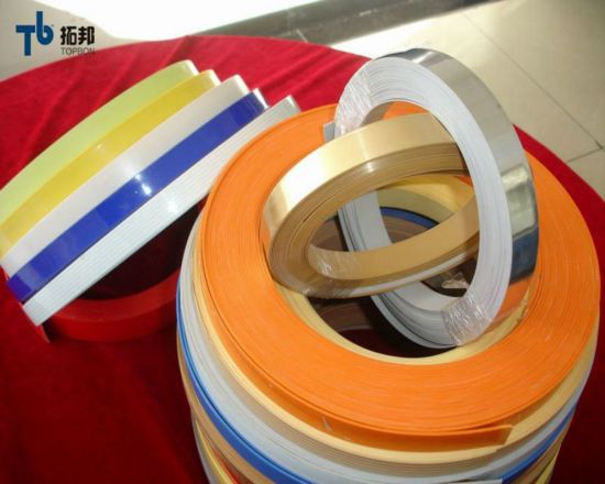 Cinta de bandas de borde de PVC de colores de bajo precio para tablero de melamina