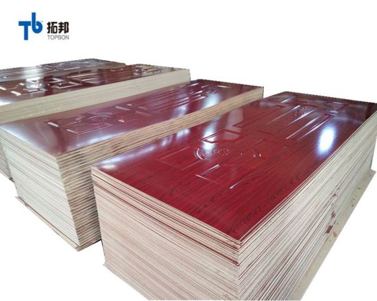 "Piel de puerta de melamina de bajo precio de fábrica de China"