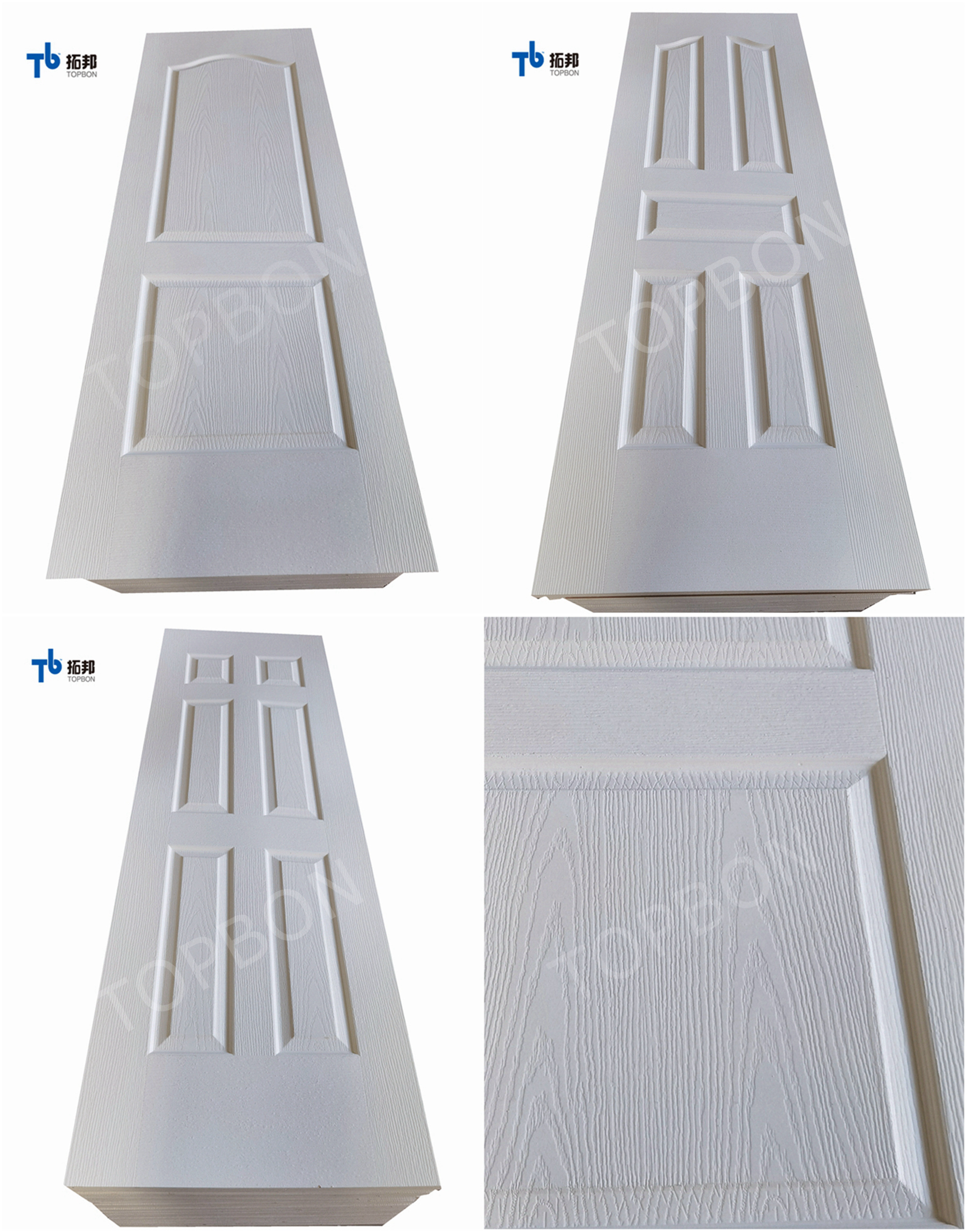 Puerta de cebador blanca piel de madera