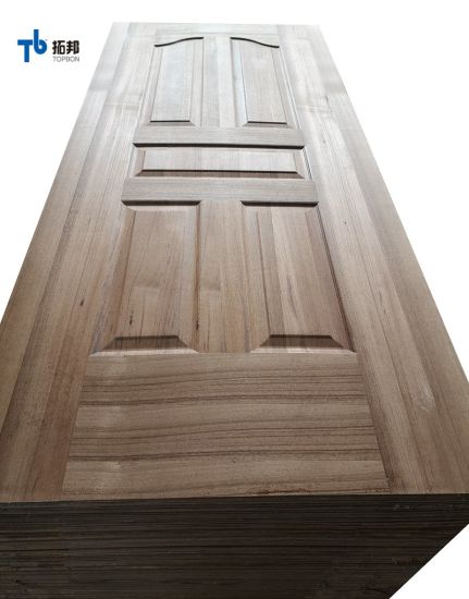 "Piel de puerta de chapa de madera de precio de 2,7 mm con buena calidad"
