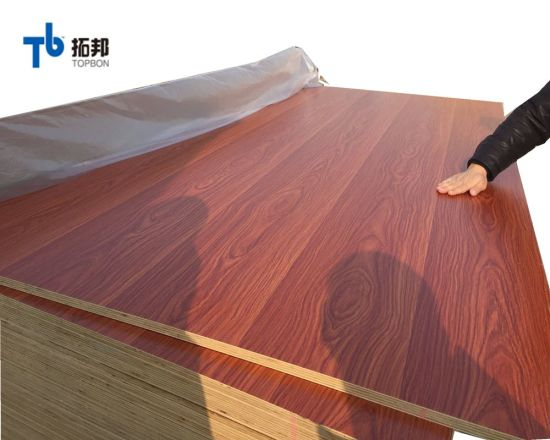 "Tablero de madera contrachapada con revestimiento de papel de melamina de Shanding Linyi Factory"