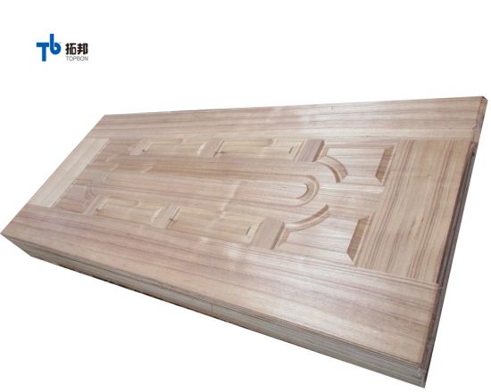 "Paneles decorativos de la piel de la puerta interior de la chapa de madera con precio al por mayor"